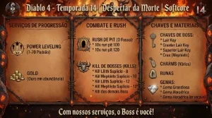 Diablo 4 Temporada 14 - Despertar da Morte - Softcore