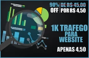 1K De Tráfego Para Seu Site Apenas 4,50