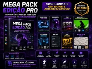 🎬 Mega Pack Para Edição De Vídeo E Design 🎨