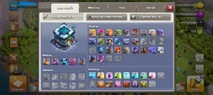 Conta CV 13 quase full Clash of Clans