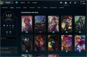 CONTA PLATINA IV COM 152 SKINS