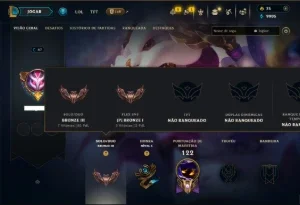 Bronze 3 com 65 Champs e 17 Skins