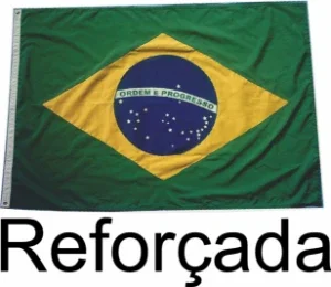 Bandeira Oficial Do Brasil Reforçada 1,28 X 90 Para Mastro