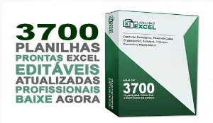 3700 Planilhas Prontas em Excel