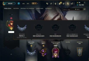 Prata 2 com TODOS os Champs e 110 Skins ( ADC / SUP )