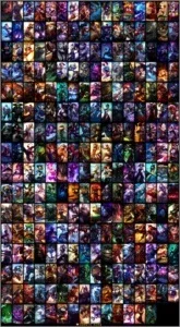 Conta League of Legends, todos os Champs, 115 skins