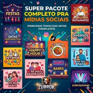 Super Pacote Completo Pra Midias Sociais + Brinde