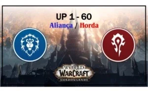 POWERUP-LEVEL WOW DO 1-60 COM ILEVEL- 100 MIN