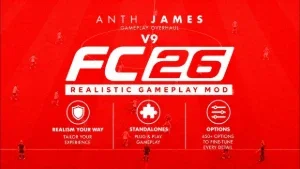 Anth James FC26 Gameplay Mod V9.5 Full Gameplay Pack TU1.6.5