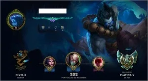 Conta League Of Legends - Platina