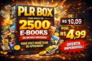 +2.500 Ebooks PLR's Traduzidos + Brinde (MAIS BARATO DA DFG)