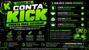 conta kick com afiliado e patrocinio