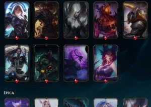 Conta De Lol Com 250 skins 