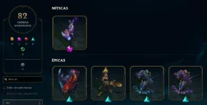 Conta Lol Lv447 C/ Todos Os Campeões E 278 Skins E Cromas