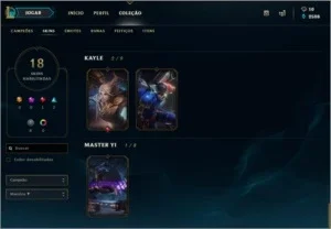 CONTA LOL LV 59 COM 85 campeões