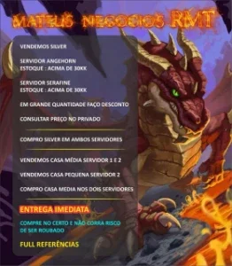 Silver Ravendawn Em Ambos Servidores Atendimento 24Hrs
