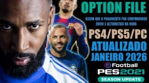 Pes 2021 – Option File Completo | Fevereiro 2026 🔥Ps4 Ps5