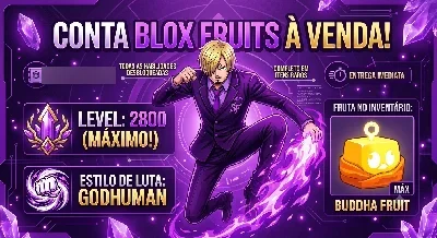 BLOX FRUITS - Lvl Máximo 2800 + Godhuman + Buddha No Inv ✅