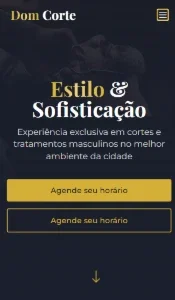 Modelo de Site para Barbearia – Agenda de Cortes Online