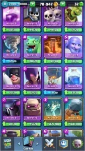CONTA CLASH ROYALE - LVL 11 - 4000 TROFÉUS - CARDS LVL 12/13
