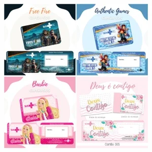 +100 Modelos Artes Cartão Sus Personalizado em Png, pdf + bô
