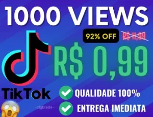 [HOT] Visualizações para TikTok | 1K ViewS|R$0,99 | 24h |