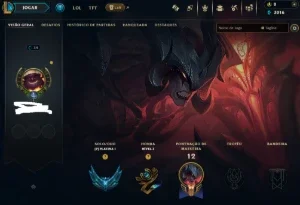 Lol Platina 1, Skin Lendária, 8 Skins No Total, Lvl 34