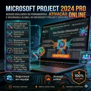 Microsoft Project 2024 Pro Ativação ONLINE 🔥