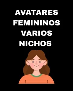 Pack de Avatares Femininos Animados para Canais Dark | Conte