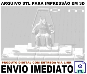 STL Para Impressão 3D - Anubis Trono