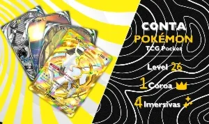 Conta Pokémon TCG Pocket - Arceus Gold (Coroa)