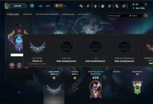 Prata 4 com TODOS os Champs e 181 Skins ( MID / ADC )