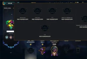 Unranked com TODOS os Champs e 105 Skins ( ADC / SUP )