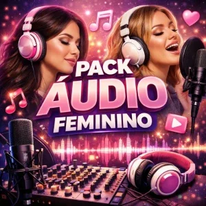 Pack Áudio Feminino Profissional criado com IA