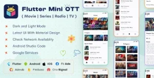 Source Flutter Mini OTT - TV ao vivo, filmes, vídeos, rádios