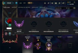 Mestre com 110 Champs e 86 Skins ( 82 PDL )