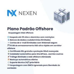 Plano Padrão — Hospedagem de Sites Offshore