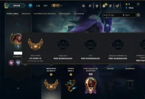 Ouro 4 com 55 Champs e 22 Skins