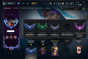 Diamante 3 com TODOS os Champs e 196 Skins +3 Prestigios