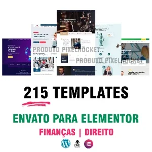 215 Templates Elementor Pro - Finanças E Direito