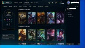 Conta do LoL todos os champs + 160 skins + 15000 essencias