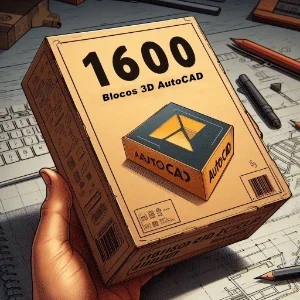 1600 Blocos 3D AutoCAD para Agilizar seus Projetos!
