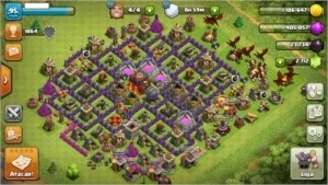 Chash of Clans centro de vila 10 - 2712 gemas