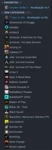 Conta Steam nível 182, 100jogos populares
