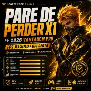Pare de Perder X1 | FF 2026 FPS + DPI Sem App