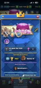 Conta Clash Royale ótima para o meta