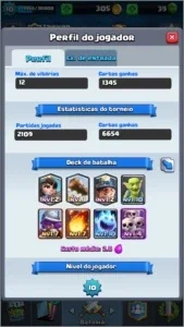 2 Contas Lendárias Clash Royale NV10 + NV9 + Arena 10
