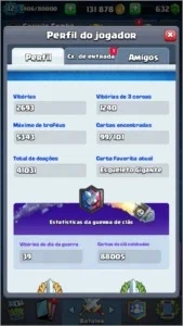 Conta Clash Royal Cv12 , Todas cartas algumas full