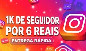 1 MIL De Seguidores (1.000 Por 6 R$) (Menor Preço Dfg)