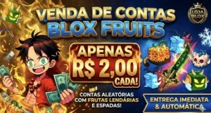 [+BARATO] [+TOP] Contas Variadas com Frutas e LVL 1000+